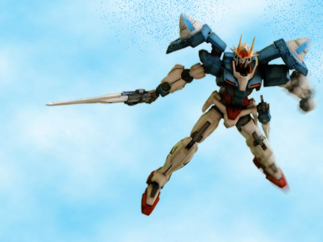 hg　ダブルオーガンダム製作(プラモデル)