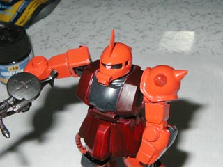 FGシャア専用ザクの製作（プラモデル,ガンダム）