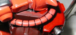 FGシャア専用ザクの製作（プラモデル,ガンダム）