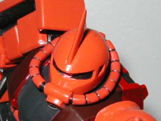 FGシャア専用ザクの製作（プラモデル,ガンダム）