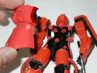 FGシャア専用ザクの製作（プラモデル,ガンダム）