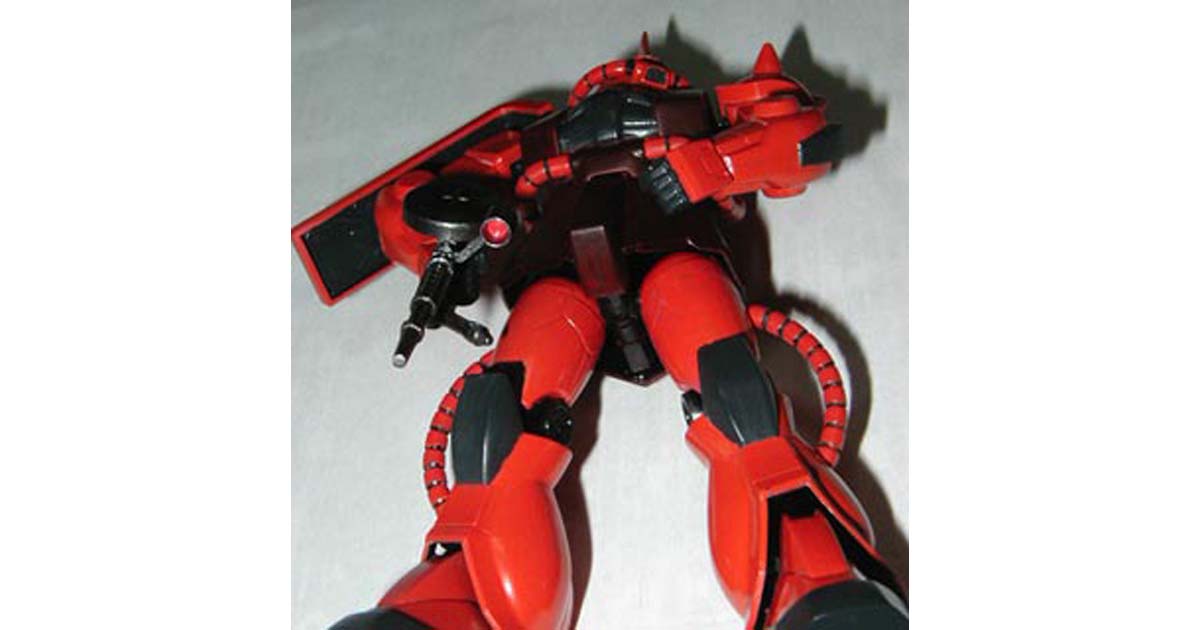 FGシャア専用ザクの製作（プラモデル,ガンダム）