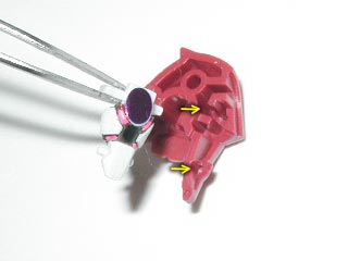ガンダム00 HG ジンクス3の製作(プラモデル)
