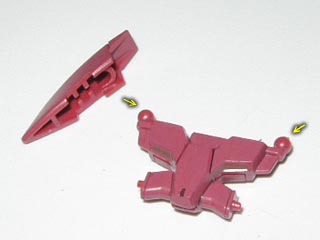 ガンダム00 HG ジンクス3の製作(プラモデル)