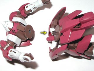 ガンダム00 HG ジンクス3の製作(プラモデル)