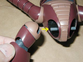 HGUCアッガイの製作(ガンダム,プラモデル)