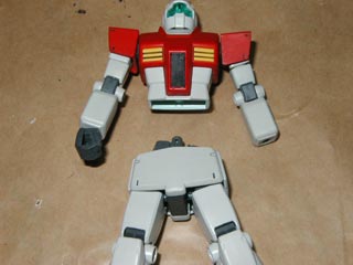 HGUCジムの製作（ガンダム,プラモデル）