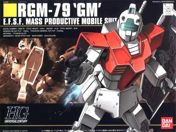 HGUC 1/144 ジム　箱