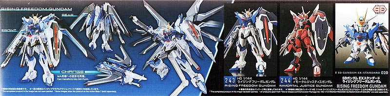 HG ライジングフリーダムガンダム　クリアカラー箱絵