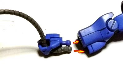 HGUCグフの製作　ガンダム,プラモデル