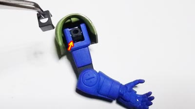 hguc 旧ザクの製作　プラモデル(ガンダム)