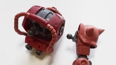hguc シャア専用ザクII オリジンverの製作　プラモデル(ガンダム)