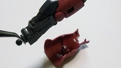 hguc シャア専用ザクII オリジンverの製作　プラモデル(ガンダム)