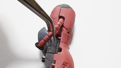 hguc シャア専用ザクII オリジンverの製作　プラモデル(ガンダム)