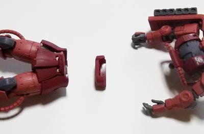 hguc シャア専用ザクII オリジンverの製作　プラモデル(ガンダム)