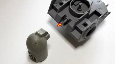 HGUC　RTX-65ガンタンク初期型の製作（プラモデル）
