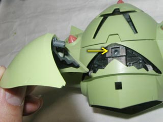 HGUCゾック(プラモデル,ガンダム)の製作